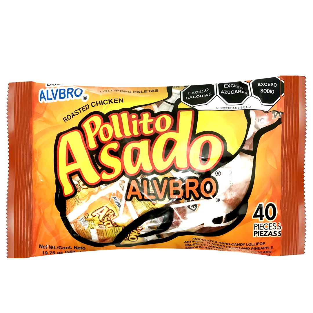 ALVBRO PAL POLLO ASADO 1/40pz (Caja:24dsp)