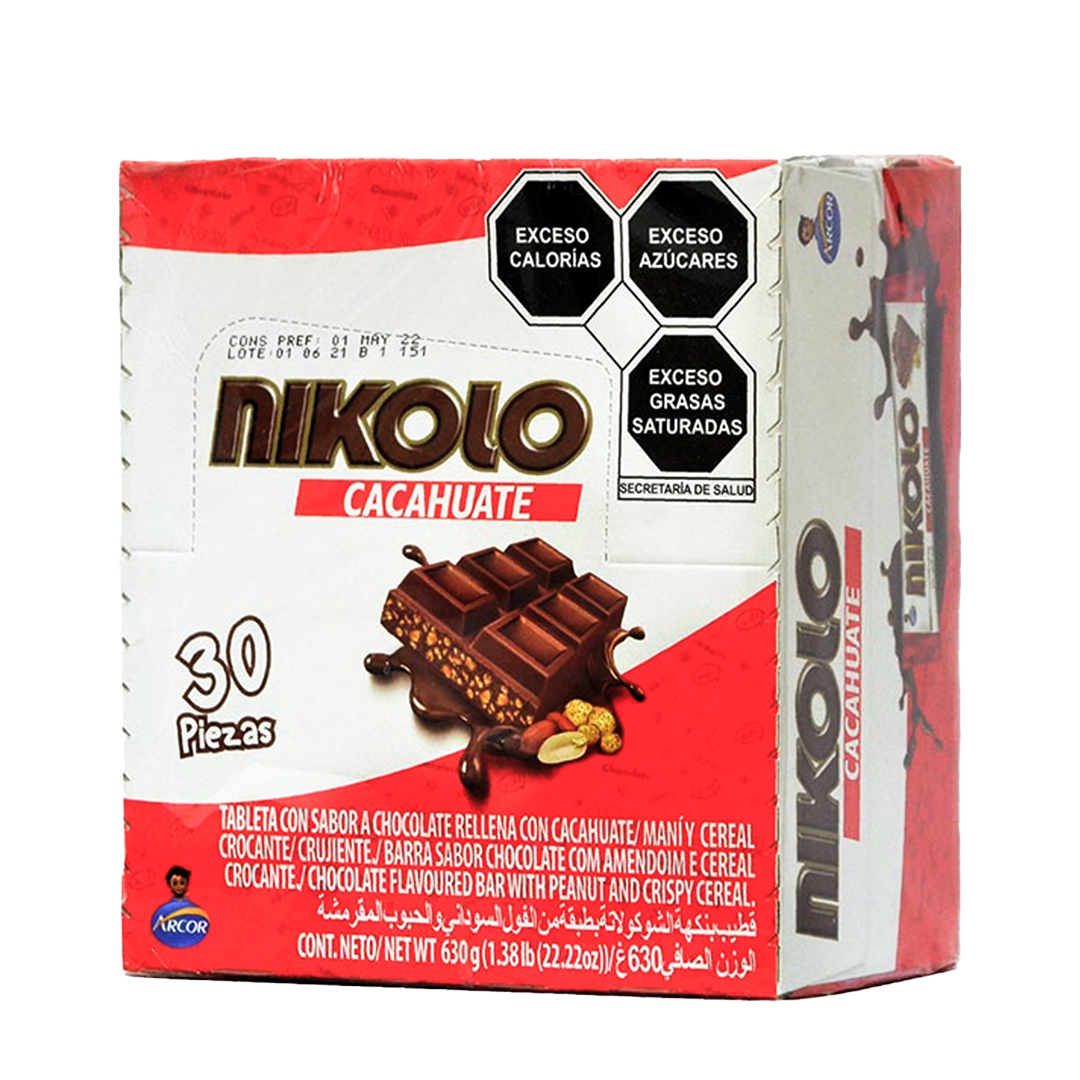 ARCOR NIKOLO 21GRS 1/30pzs (Caja:16dsp)