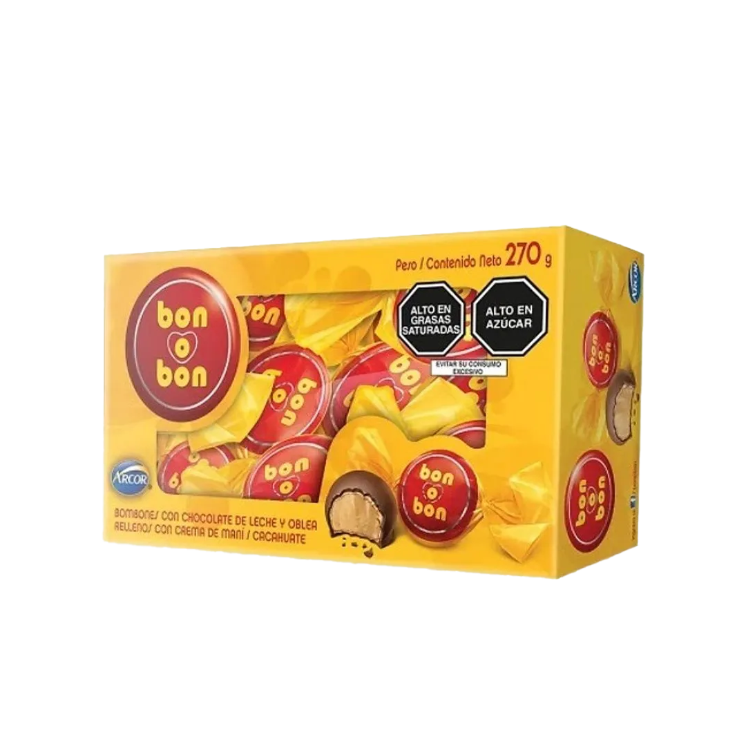 ARCOR BON O BON LECHE 15grs 1/18pzs (Caja:12dsp)