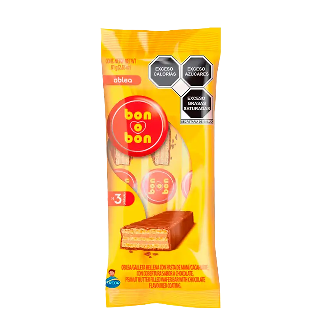 ARCOR OBLEA BOB LECHE 1/27gr (Caja:32pzs)