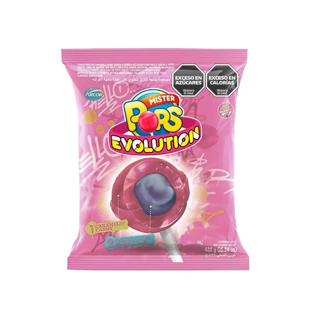 ARCOR MISTER POPS SANDÍA 1/24Pzas (Caja:16dsp)