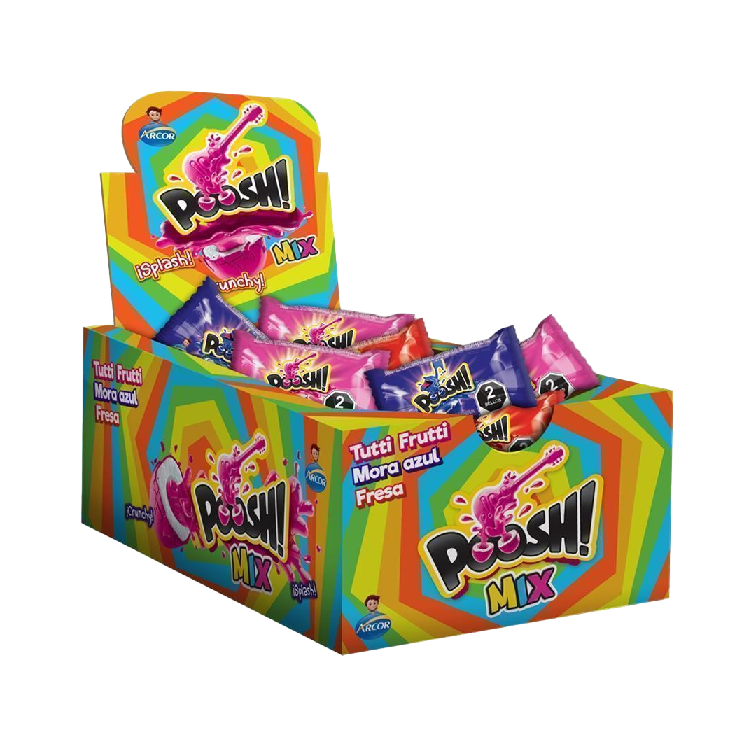 ARCOR POOSH MIX 1/40pzs (Caja:18dsp)