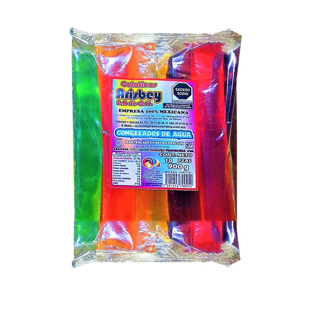 ARISBEY GONGELADA DE AGUA 1/10pzs (Caja:20bl)