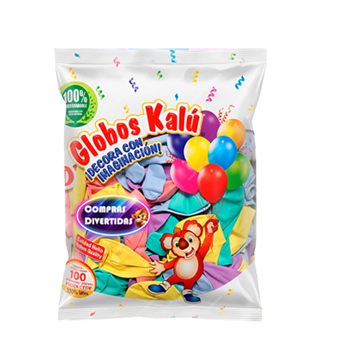 AZTECA GLOBO SDO PASTEL #9 1/50pz (Caja:50dsp)