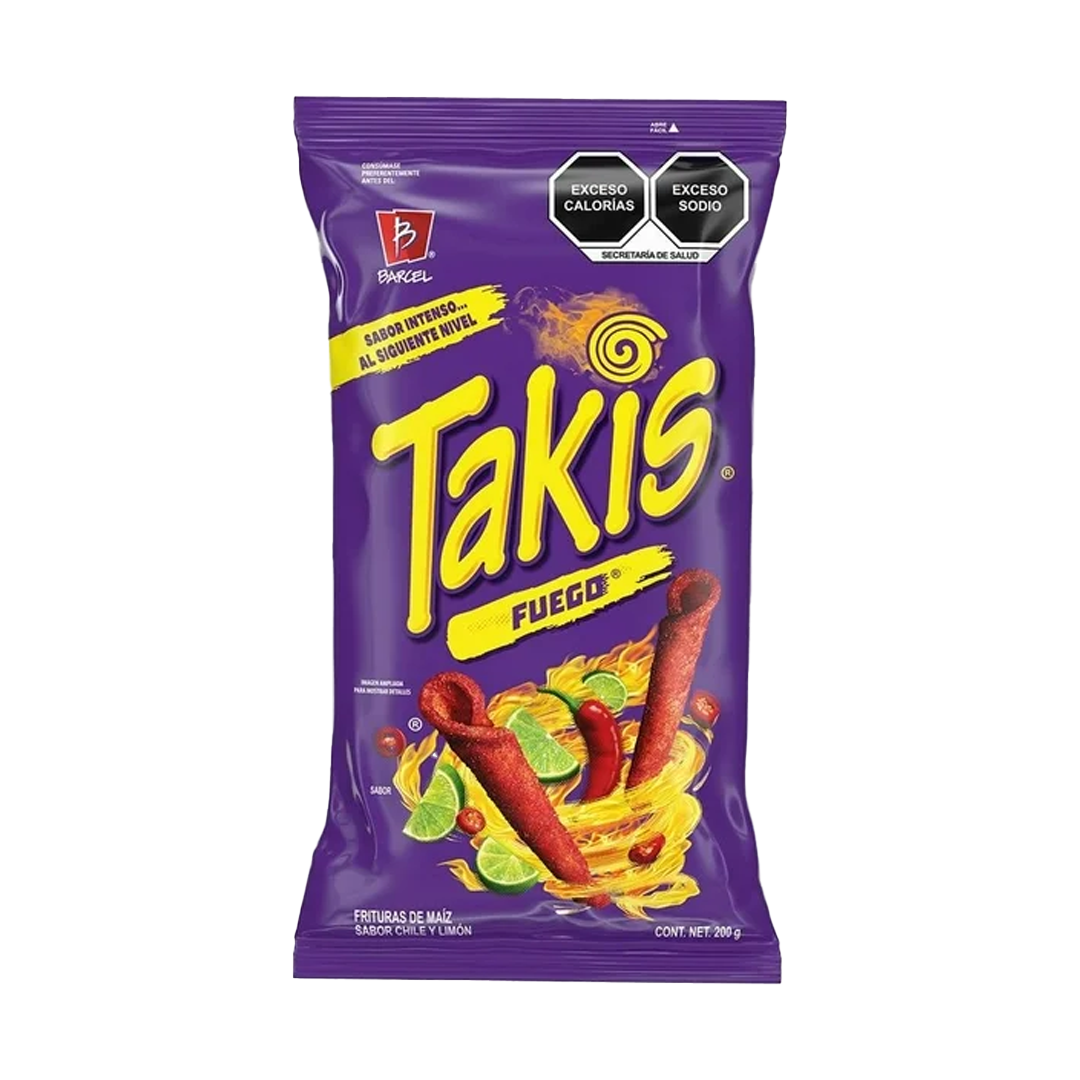 BARCEL TAKIS FUEGO 1/200gr (Caja:20pzs)