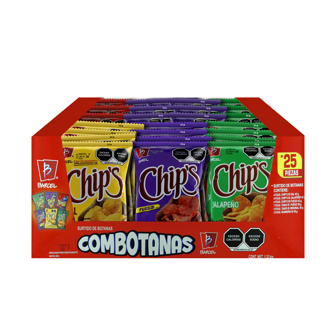 BARCEL COMBOTANAS 1/25pz (Caja:3dsp)