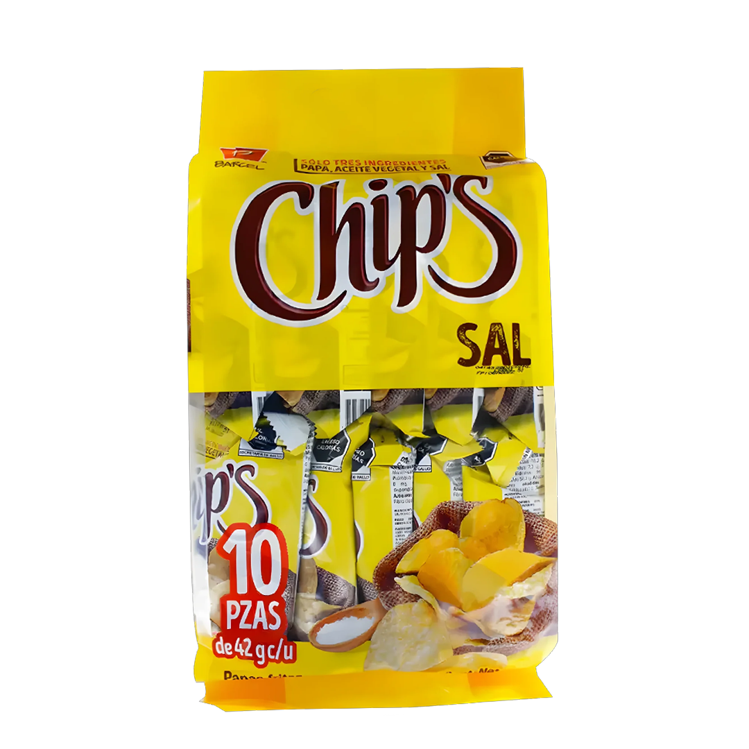 BARCEL PAPA SAL 380gr 1/10pzs (Caja:4dsp)