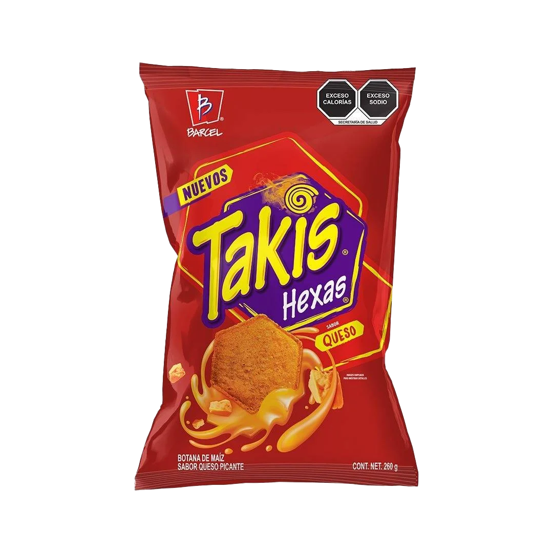Barcel Takis Hexas - La Pieza Contiene 65 Gramos