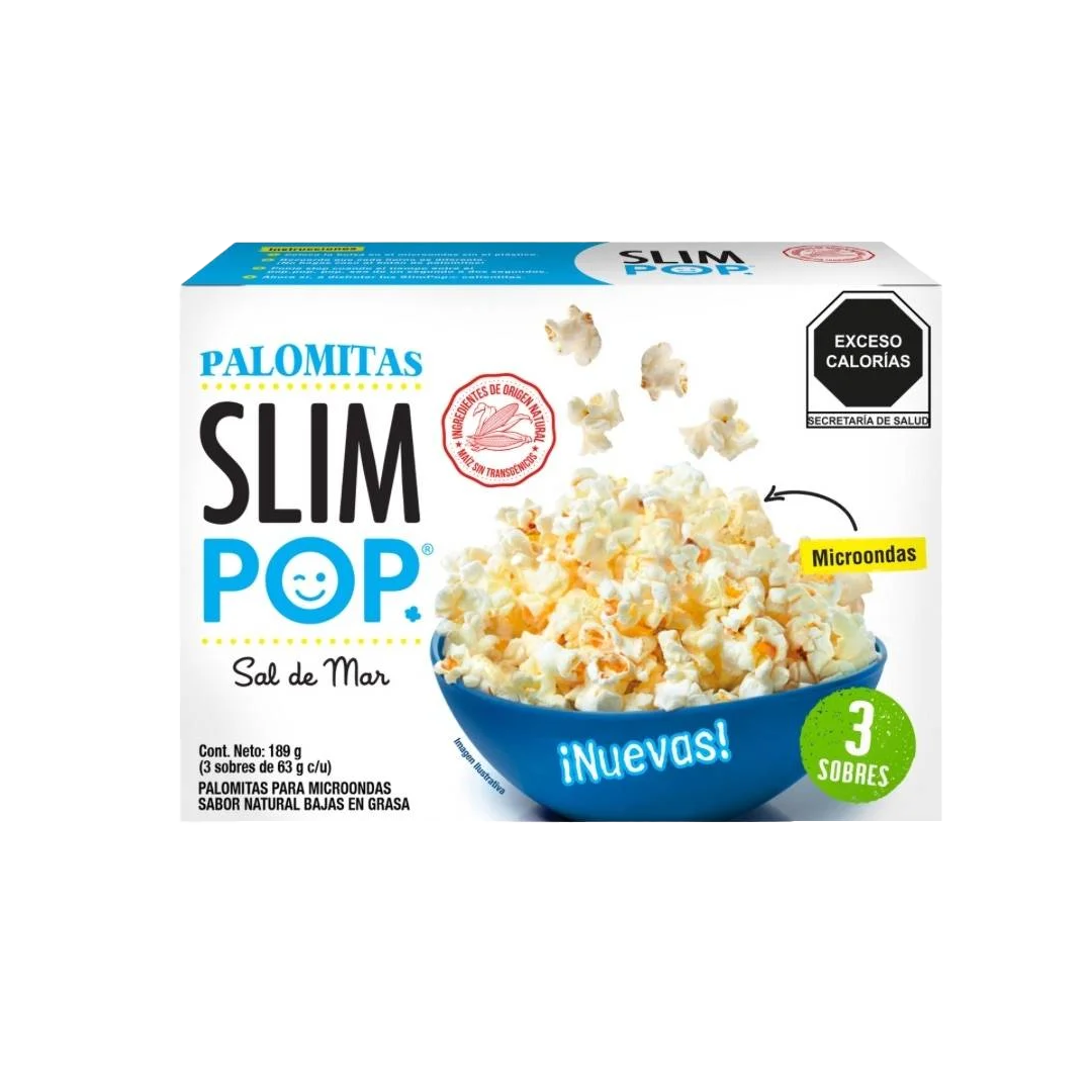 SLIM POP MICRO 3PACK SAL 1/189G (Caja:12pzs)