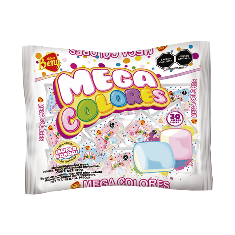 BENY BOMBON MEGA COLOR ENV 1/30pz (Caja:12bl)