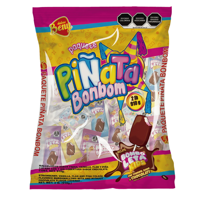 BENY PQT PIÑATA BONBOM 1/910grs (Caja:6bl)