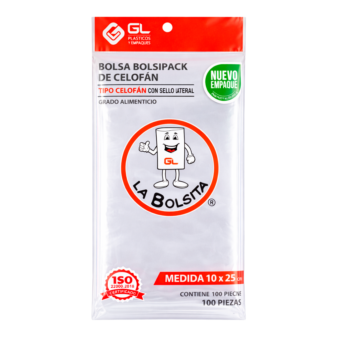 ALEXA BOLSIPACK BOPP SELLO LATERAL 8X20 CM 110 PAQ C/100 PZS A