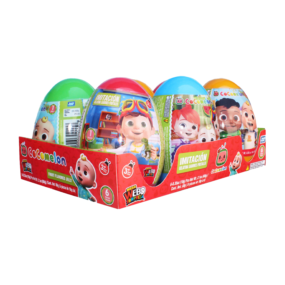 BONDY MEGA HUEVO COCOMELON 1/6pzs (Caja:12dsp)