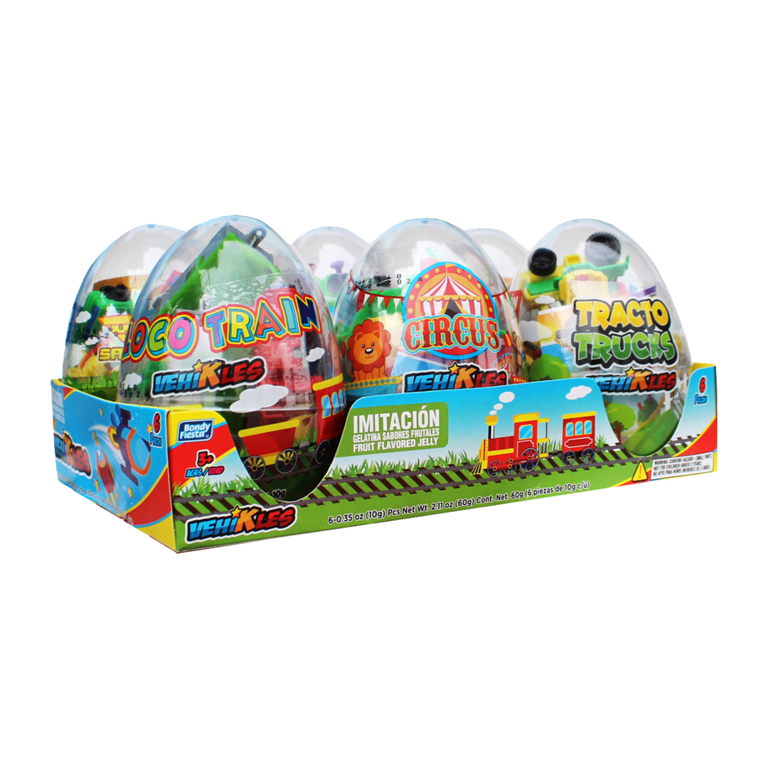 BONDY MEGA HUEVO VEHIKLES 1/6pzs (Caja:12dsp)