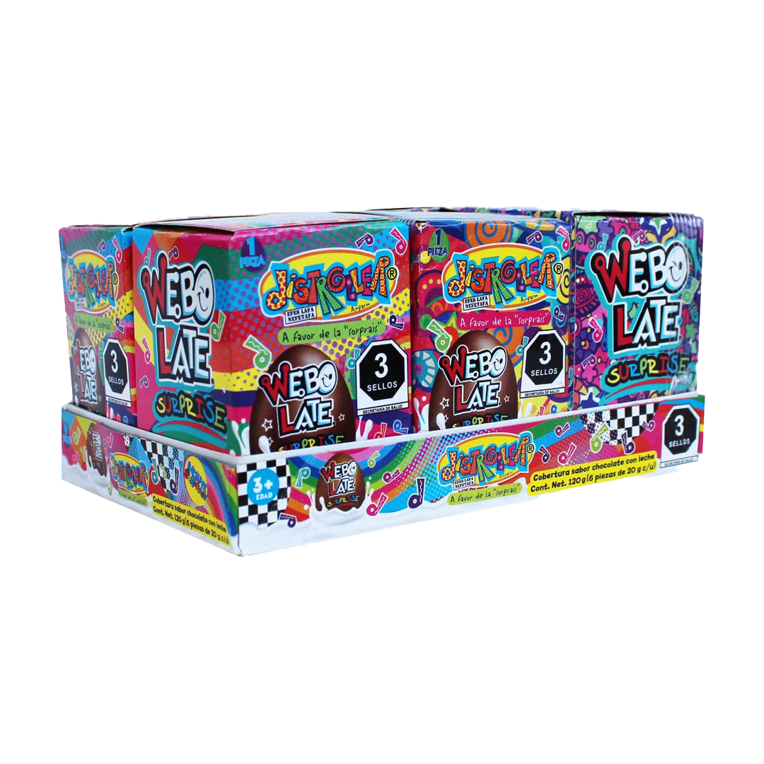 BONDY MEGA WEBO LATE DISTROLLER 12 piezas