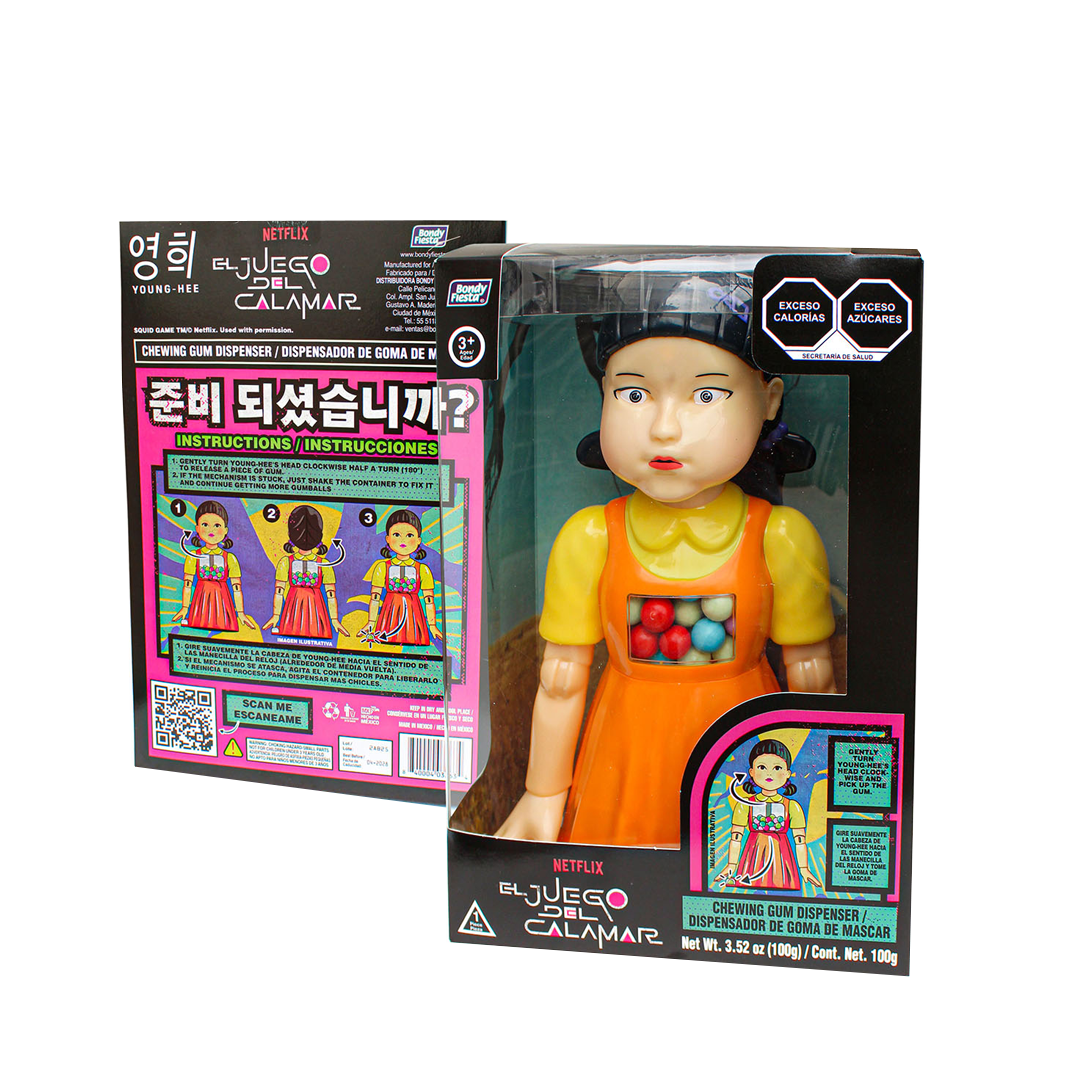 BONDY DISP GOMA MASCAR JGO DEL CALAMAR 1/100gr (Caja:6pz)