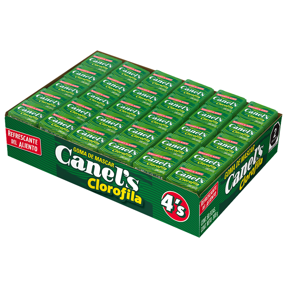 CANEL'S 4PCELOFAN CLOROFILA 1/60pz (Caja:40dsp)