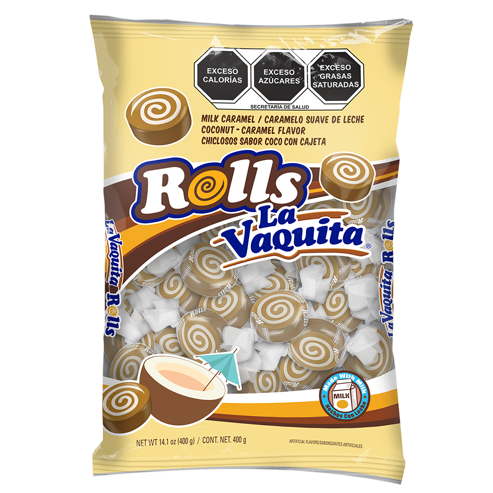 CANEL'S VAQUITA ROLL COCO 1/400gr (Caja:20dsp)