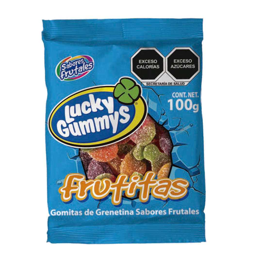 CUANDA LUCKY FRUTITAS 4/100gr (Caja:3pqt)