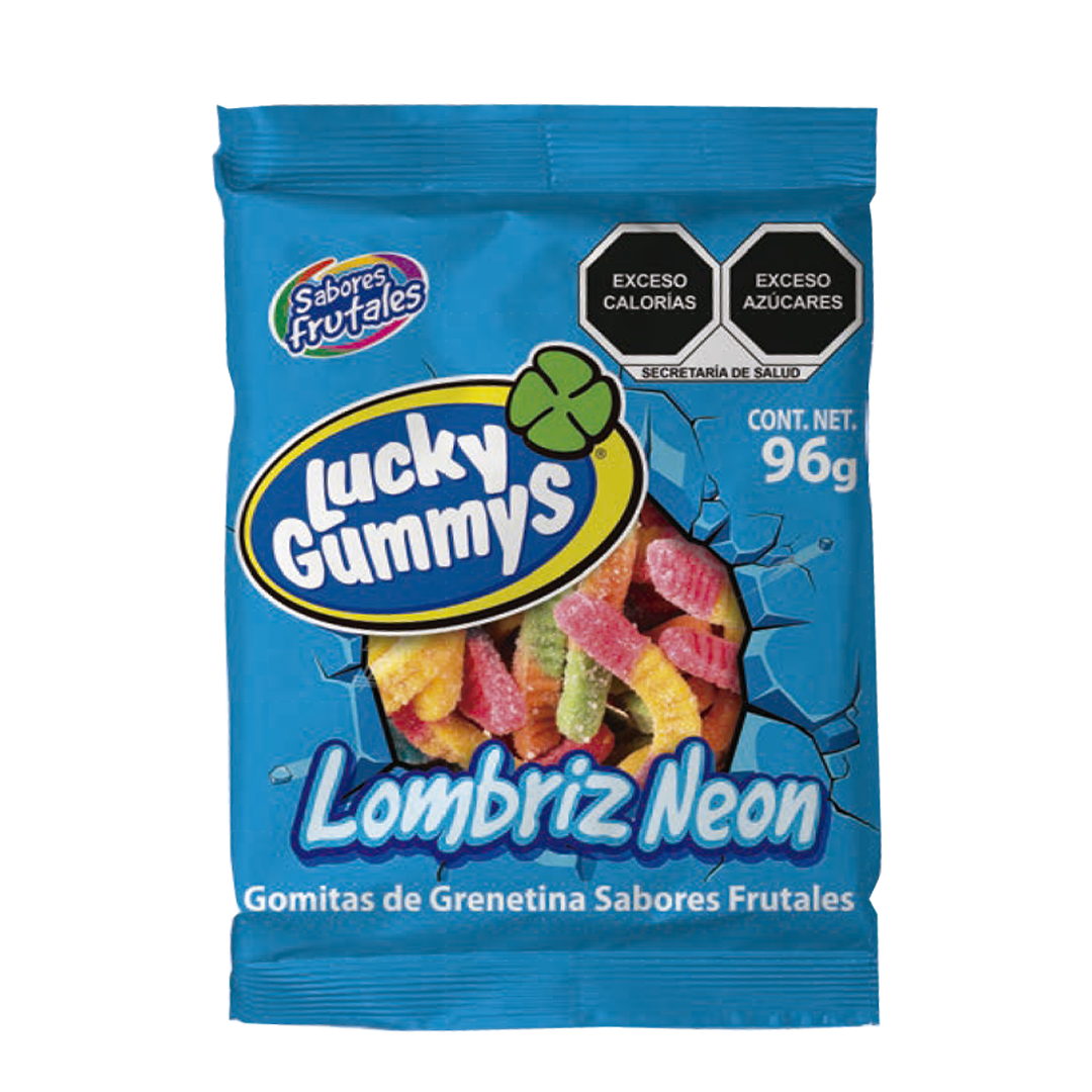 CUANDA LUCKY LOMBRIZ NEON 4/96gr (Caja:3pqt)