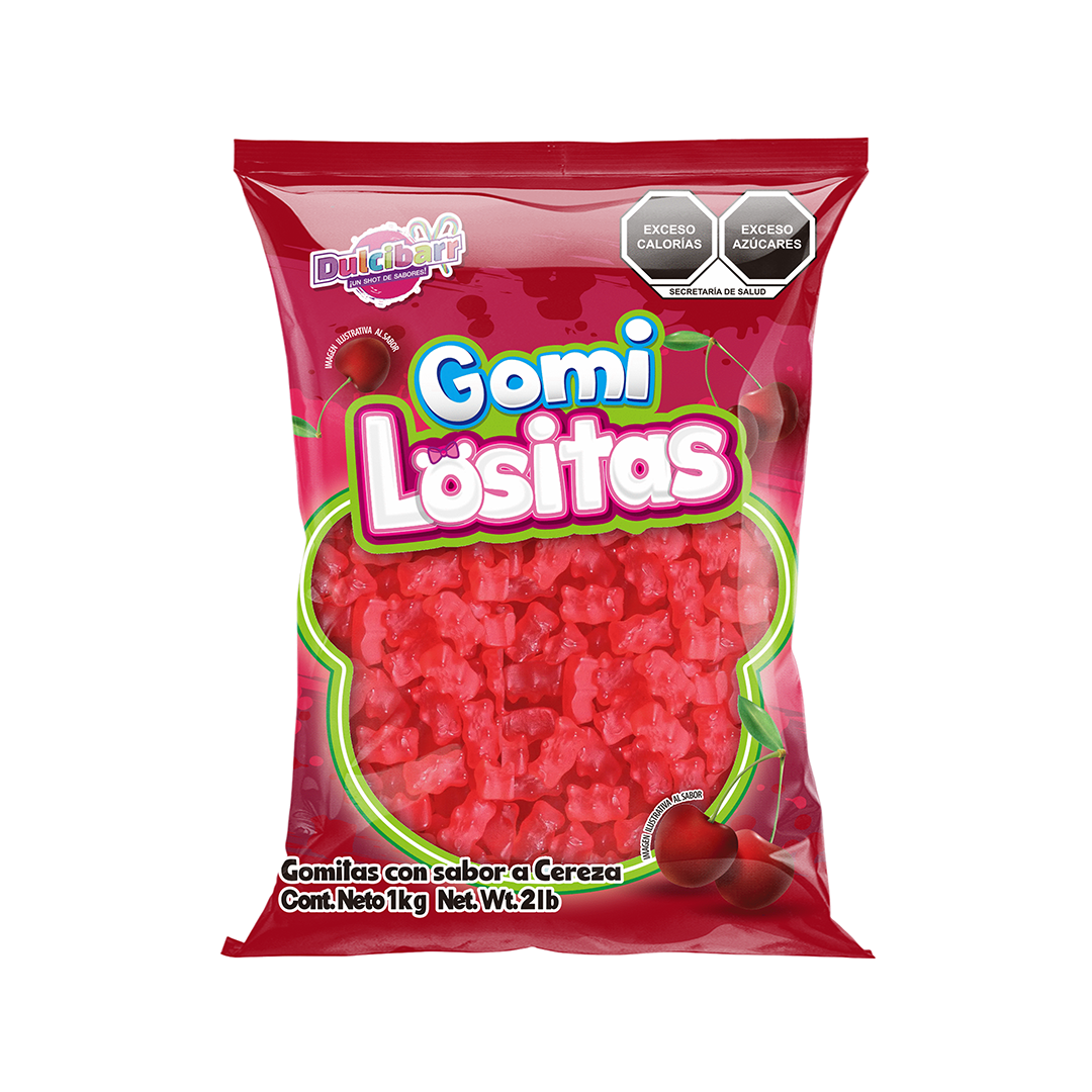 DULCIBARR GOMI LOSITOS CEREZA 1/1K (Caja:12dsp)
