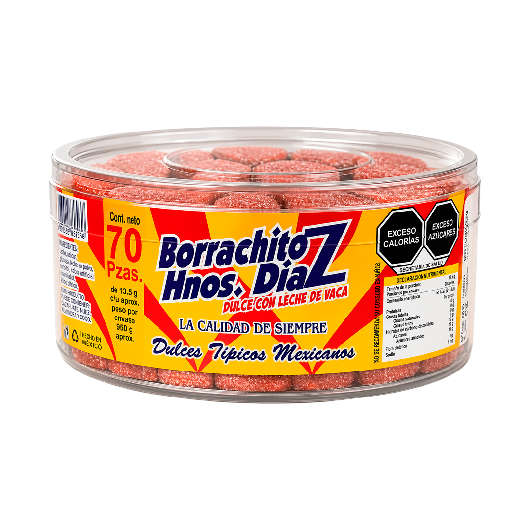 DÍAZ ESTUCHE BORRACHITO 1/70pzs (Caja:18dsp)