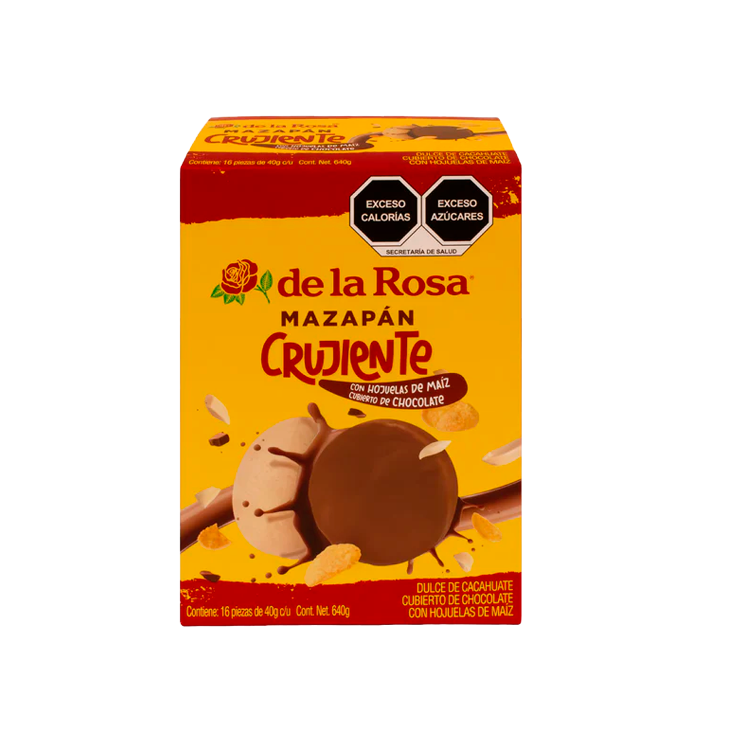 DLR MAZAPAN CRUJIENTE CHOCO 1/16pz (Caja:16dsp)