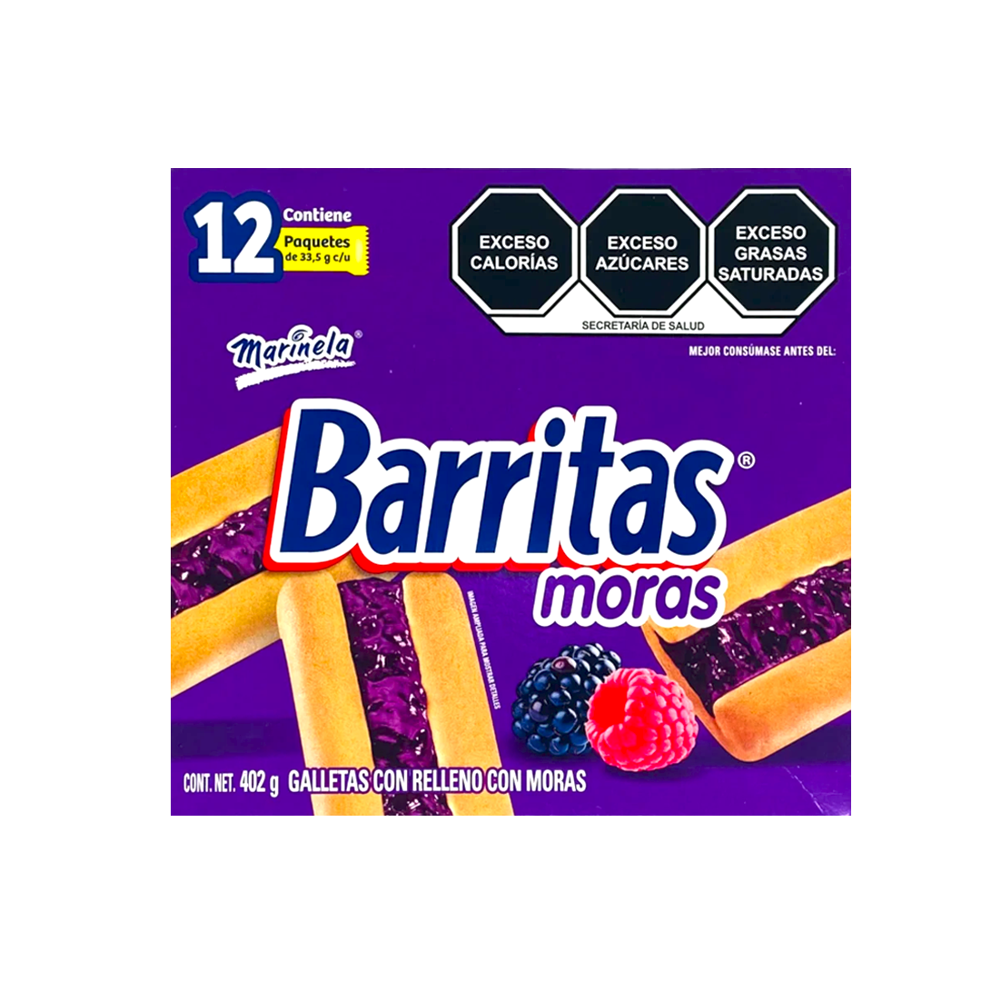 MARINELA BARRITAS MORA 1/12pz (Caja:12dsp)