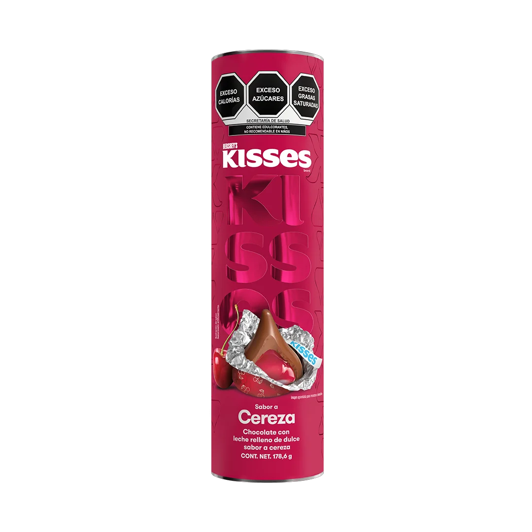 HSY KISS TUBO CEREZA 1/178.8gr (Caja:6pz)