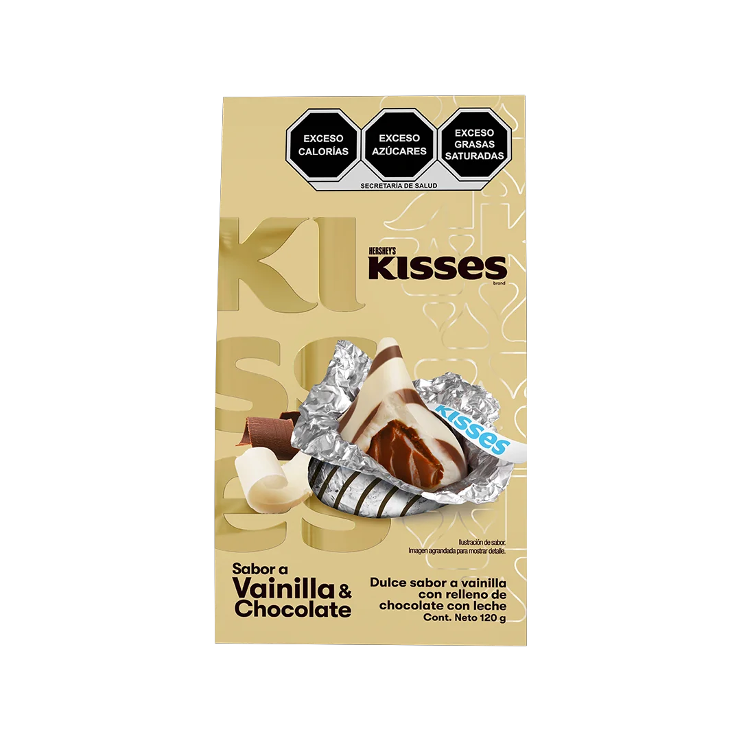 HSY KISSES VAI/CHOCO 1/120gr (Caja:6pz)