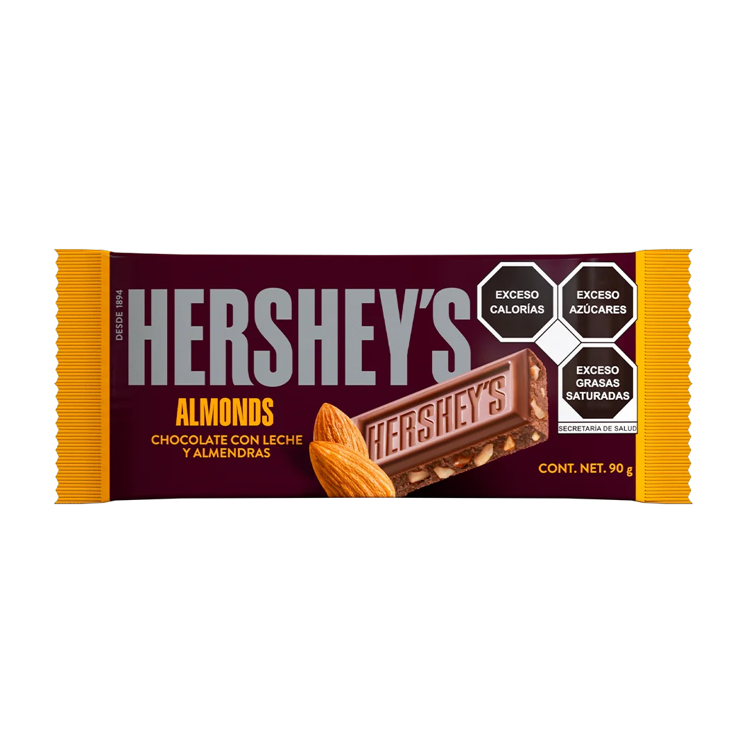 HSY BARRA ALMENDRA 1/90gr (Caja:24pz)