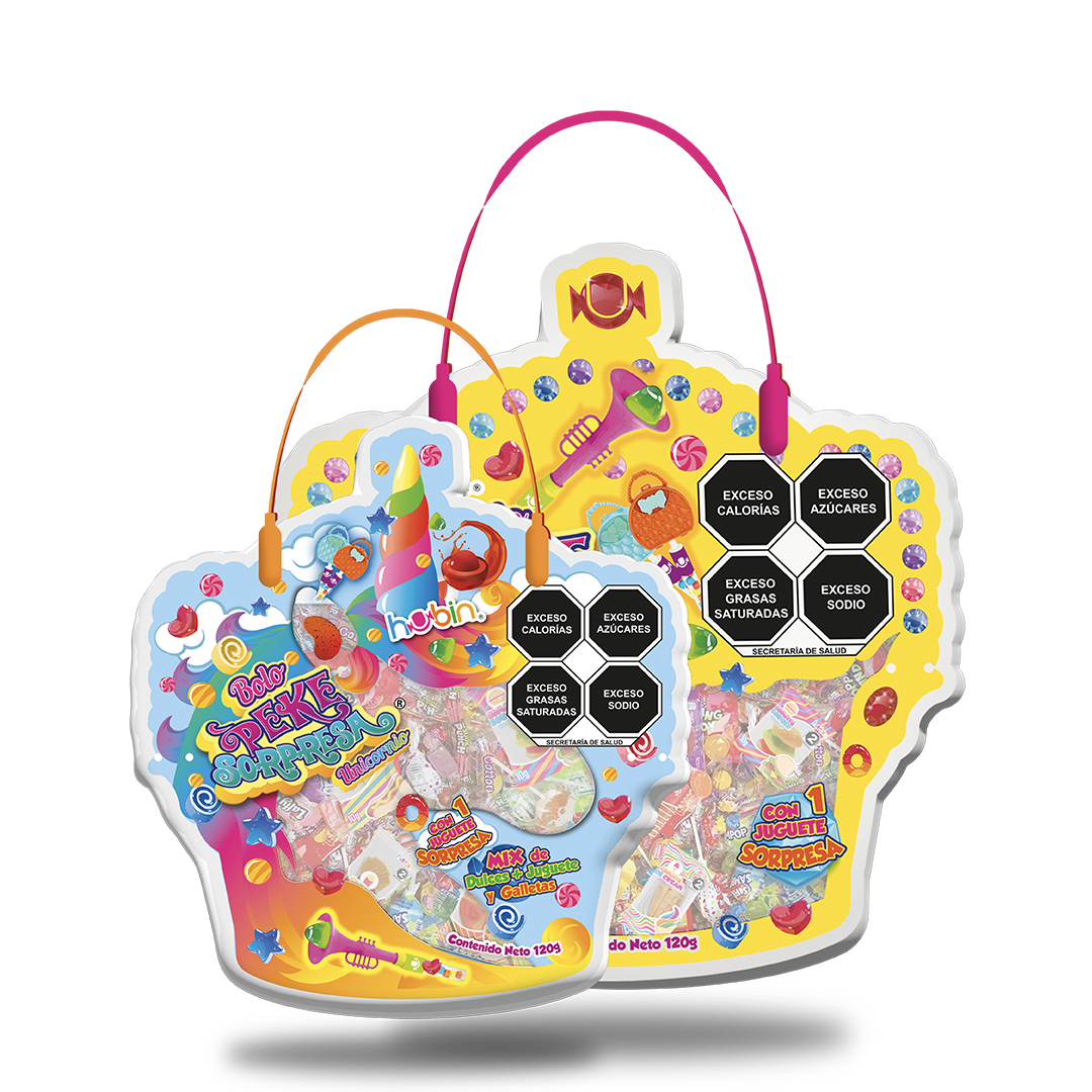 HUBIN BOLO PEKE SORPR NIÑA 1/120g (Caja:24pzs)
