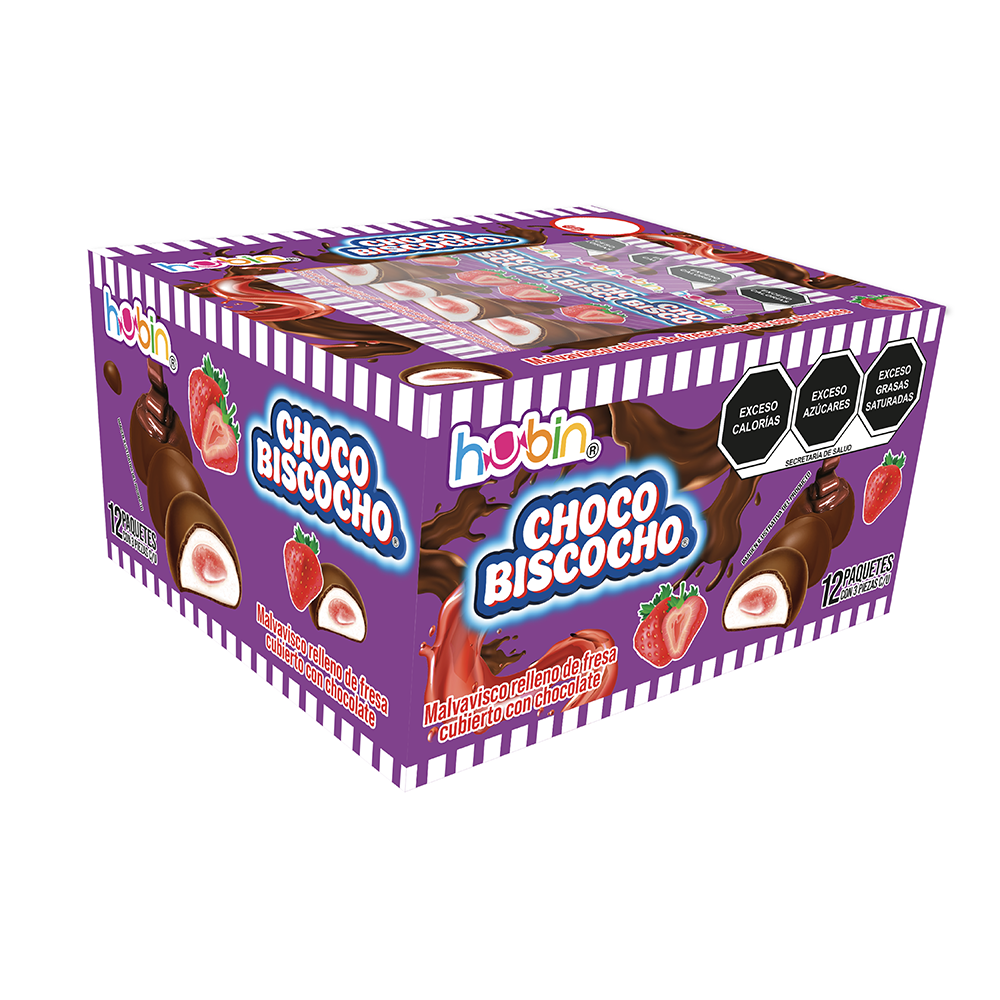 Hubin Choco Biscocho 12 Piezas