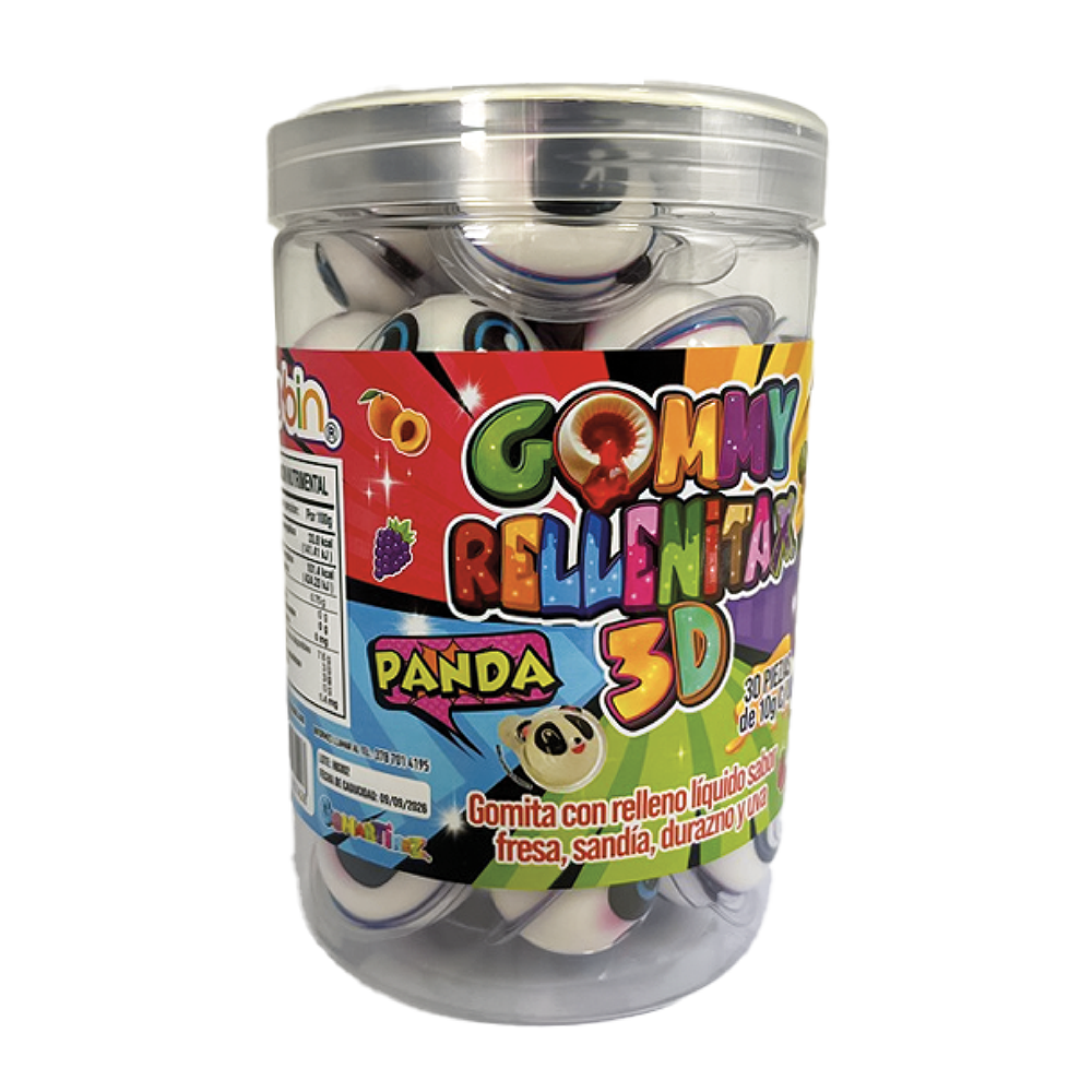 HUBIN RELLENITA3D PANDA1/30pzs (Caja:12dsp)