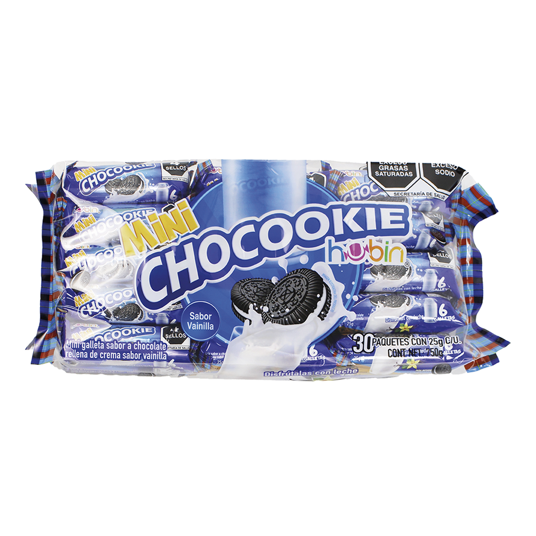 HUBIN CHOCOOKIE CHOCO 1/30pzs (Caja:12dsp)