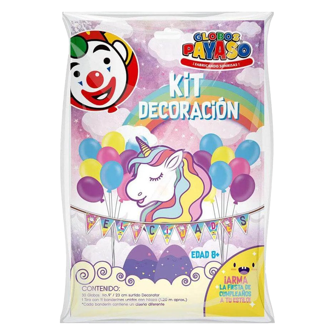 SELECTAS KIT DEC UNICORNIO 1/1pza (Caja: 10pzs)