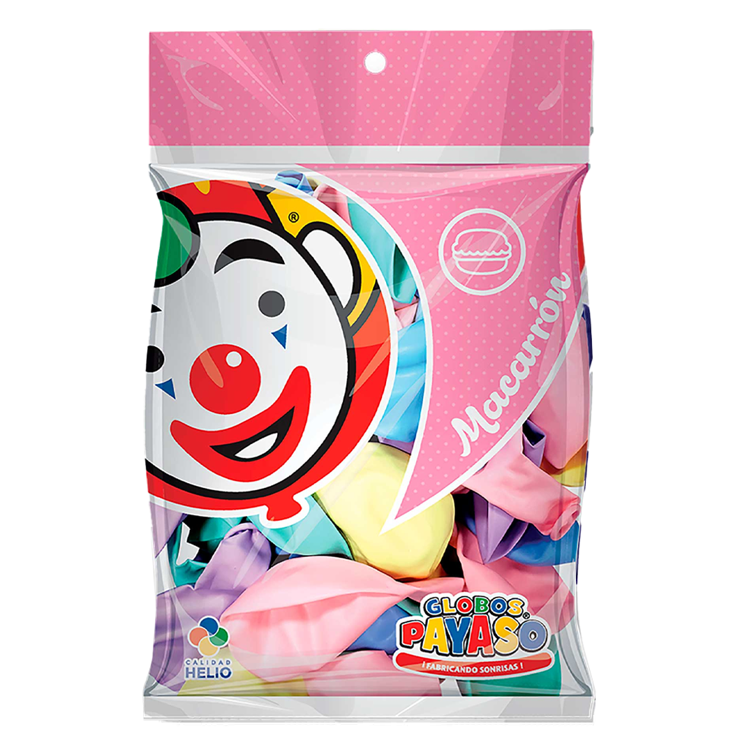 SELECTAS GLOBO MACARRÓN #9 1/50pz (Caja:10dsp)