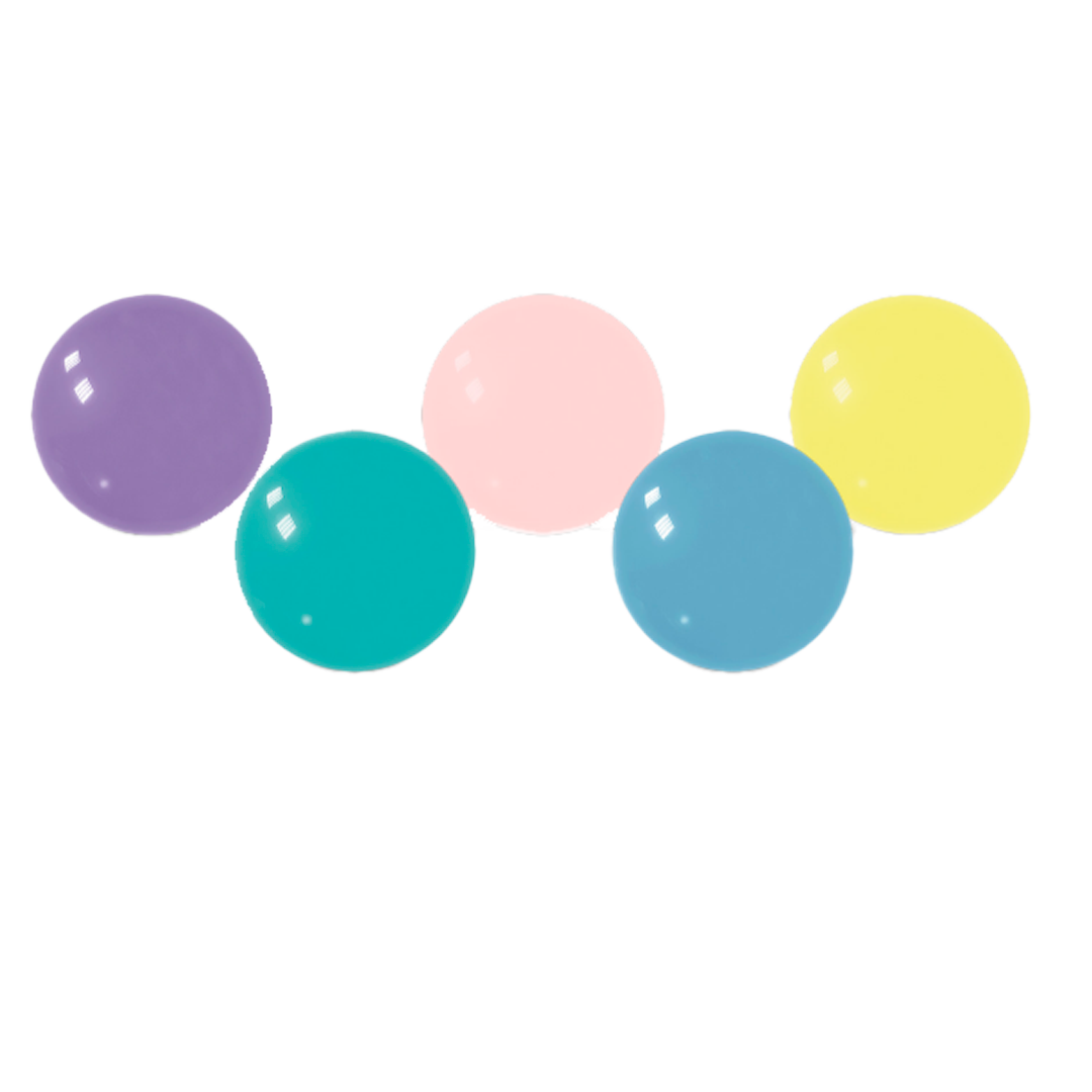 SELECTAS PELOTA LISA MACARON 6pz (Caja: 50dsp)