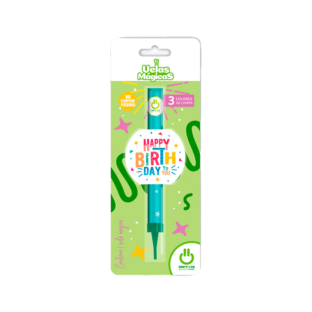 SELECTAS VELA MÁGICA LETRER 14cm 1pz (Caja:12dsp)