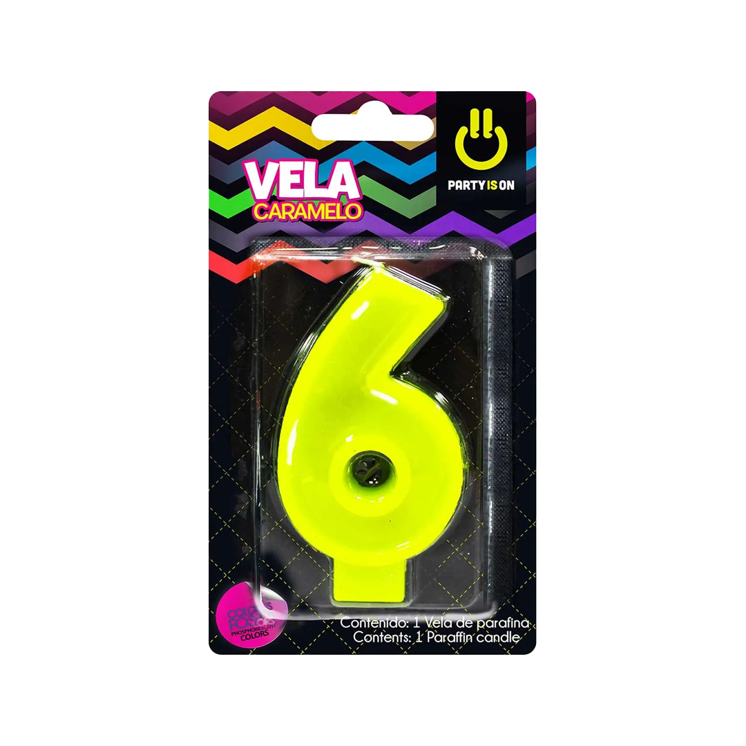 SELECTAS VELA CARAMEL MIX 6, 1/1pz (Caja:12dsp)