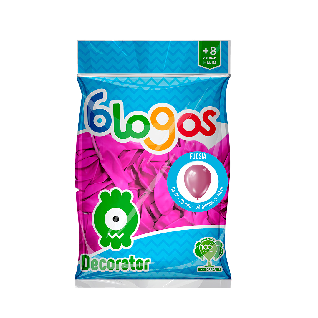 BLOGOS GLOB ROSA FUCSIA #9 1/50pz (Caja:10dsp)