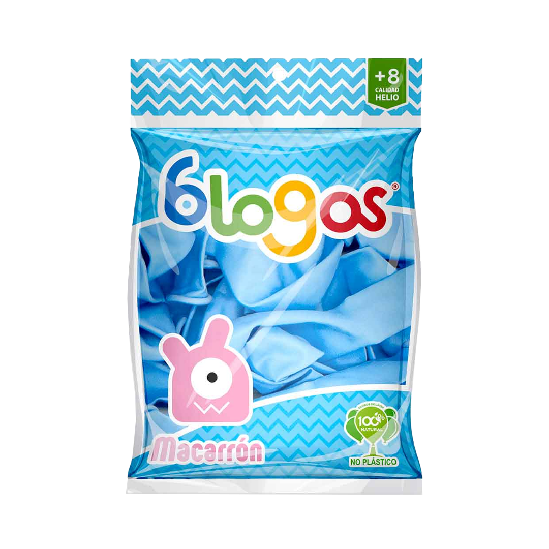 BLOGOS GLOBO AZUL C #9 1/30pz (Caja:15dsp)