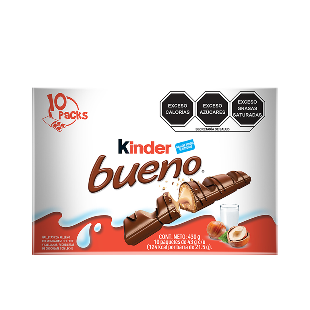 FERRERO KINDER BUENO T10 1/10pz (Caja:12dsp)