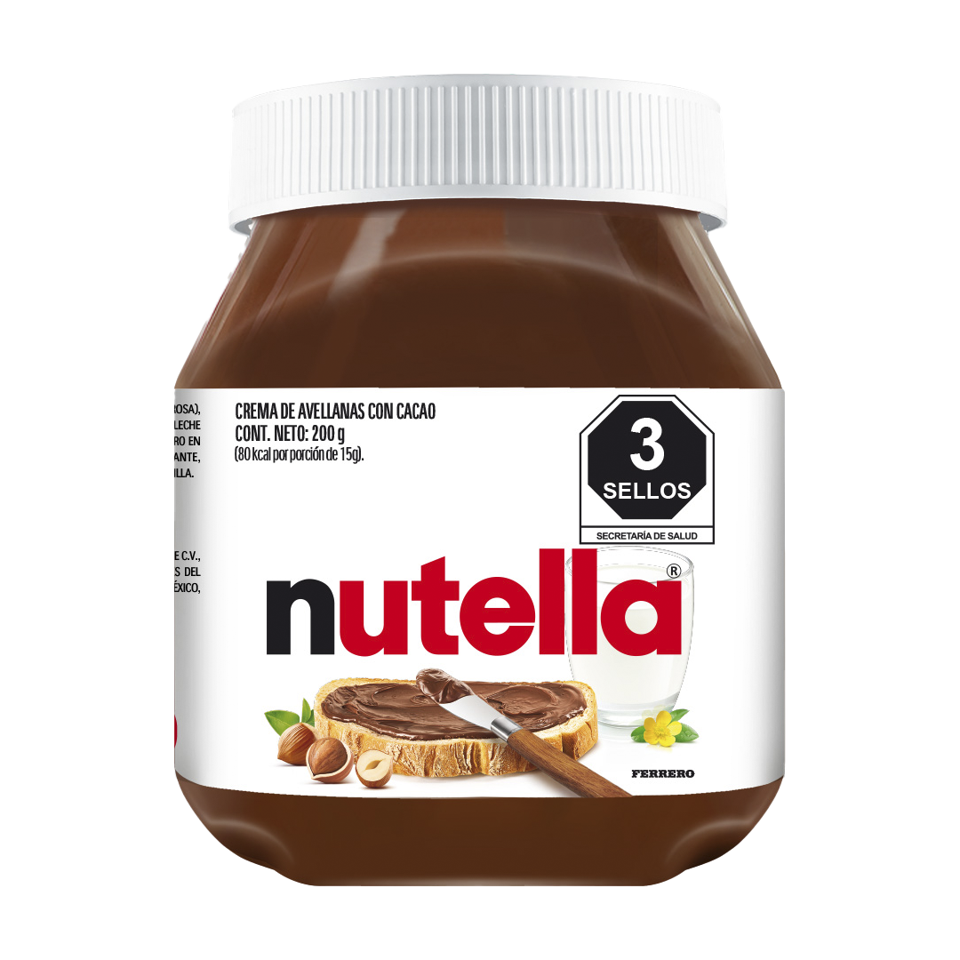 FERRERO NUTELLA 1/200gr (Caja: 12dsp)
