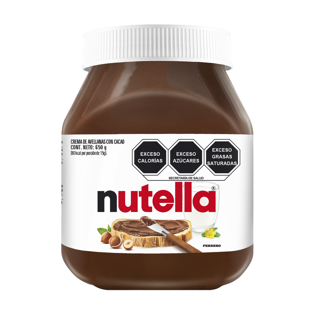 FERRERO NUTELLA 1/650gr (Caja: 12dsp)