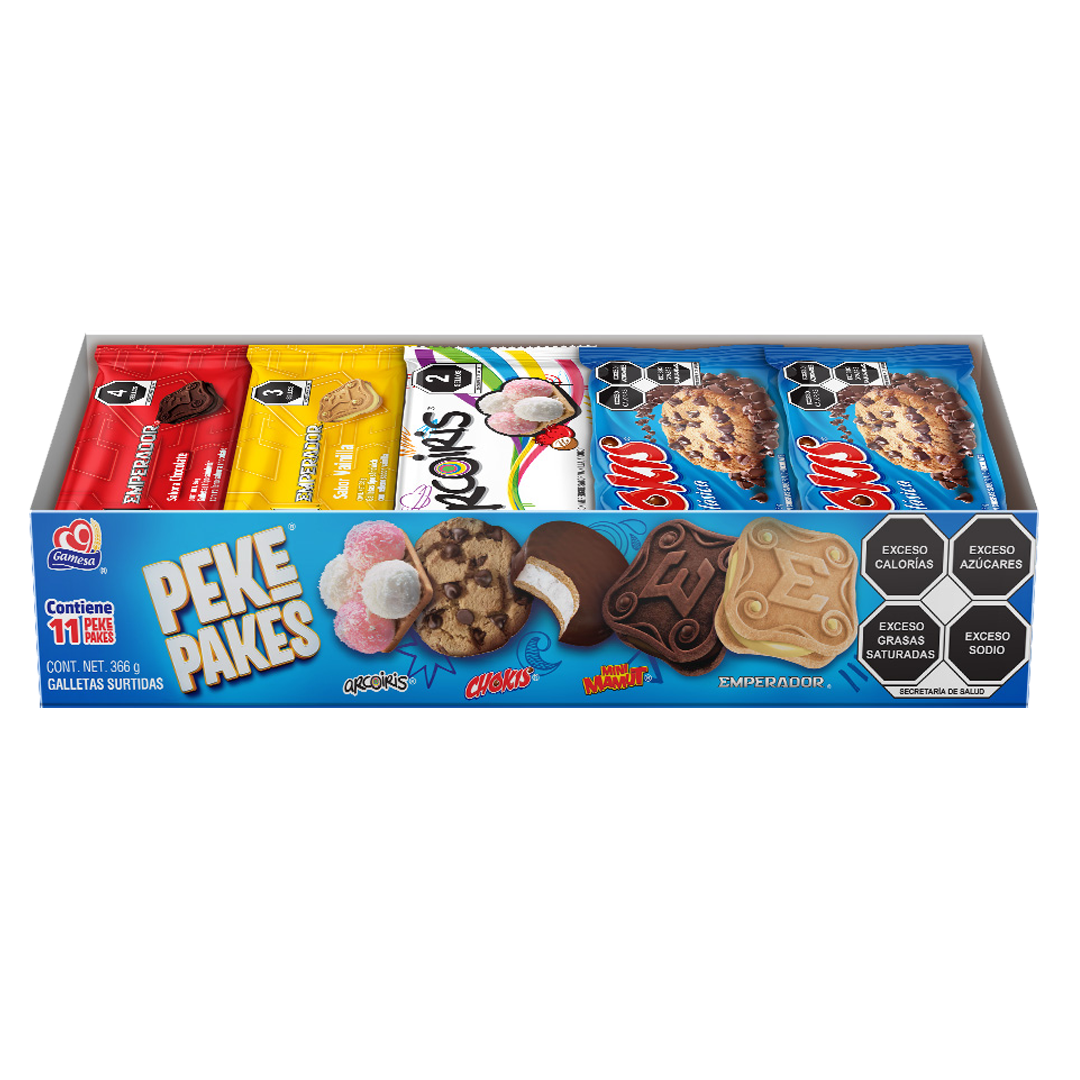 GAMESA PEKEPAKES 1/366gr (Caja:12pzs)