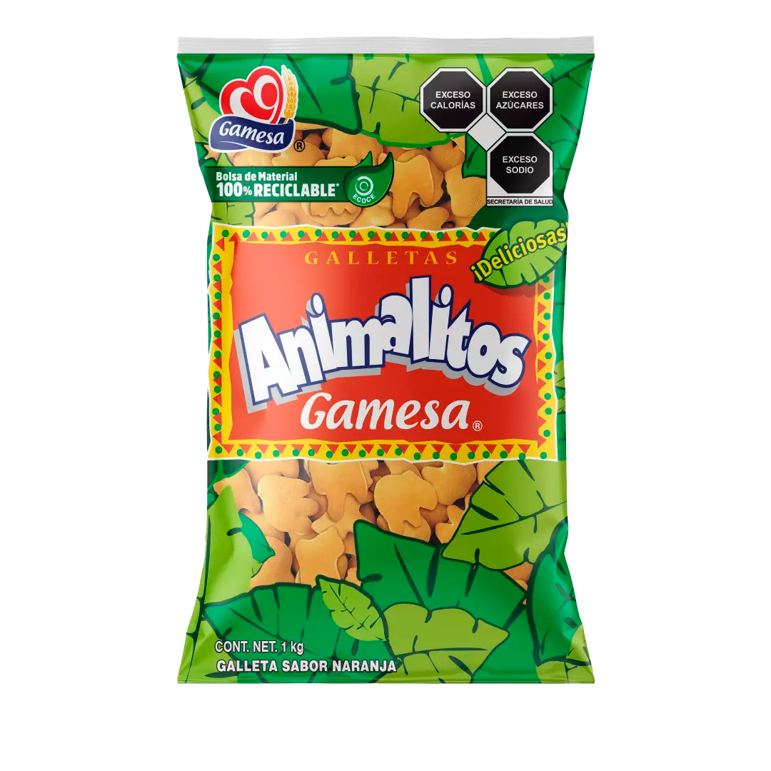 GAMESA ANIMALITOS 1/1K (Caja:6pzs)