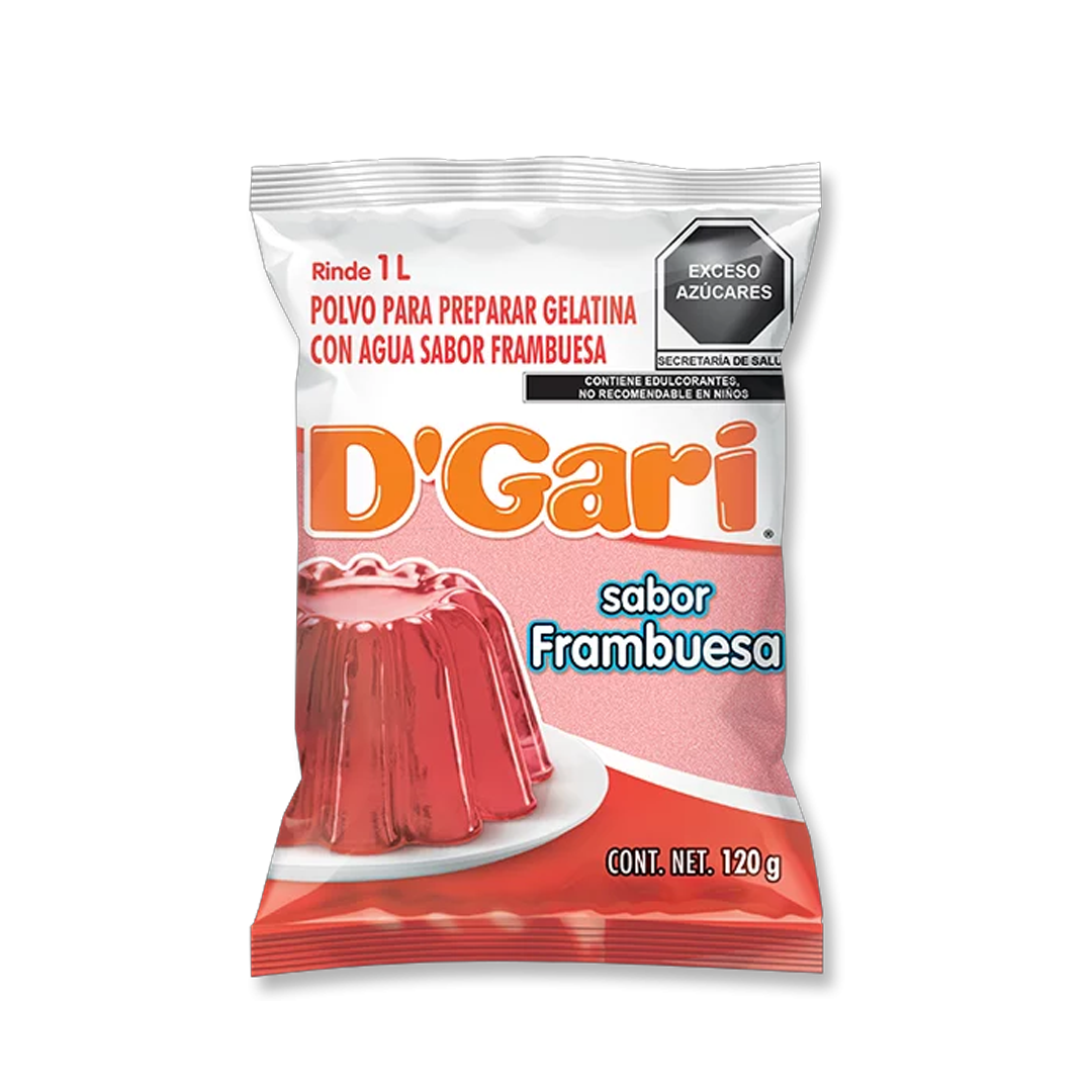 D'GARI GEL FRAMBUESA 1/120gr (Caja:50pz)
