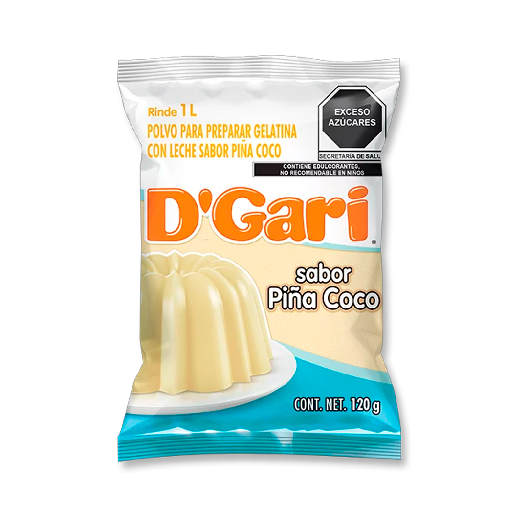 GARI GEL PIÑA COCO 1/120GRS (CAJA:50PZAS)