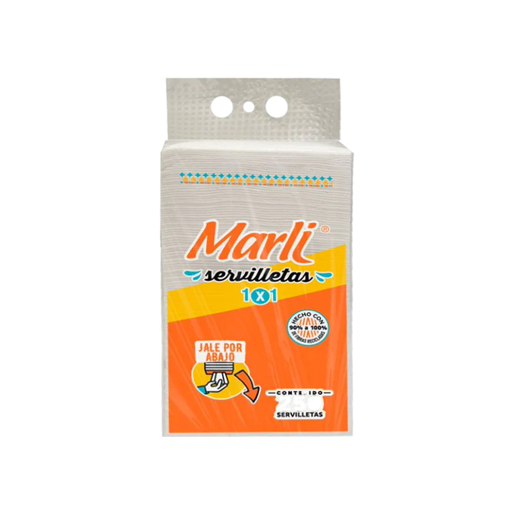 MARLI SERVILLETA TAQUERA 1/250pzs (Caja:24pqt)